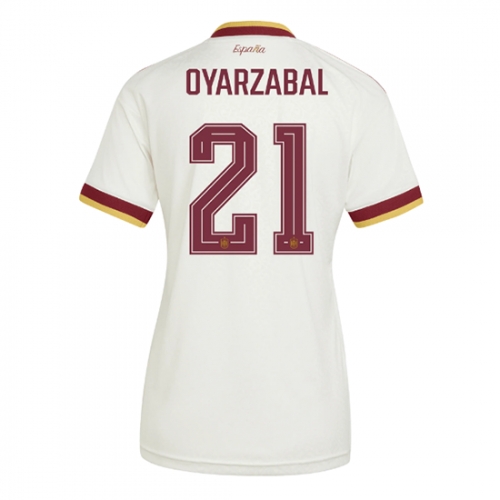 Billige Fotballdrakt Spania Mikel Oyarzabal #21 Replika Bortedrakt Dame VM 2026 Kortermet Billige Fotballdrakt Spania Mikel Oyarzabal #21 Replika Bortedrakt Dame VM 2026 Kortermet